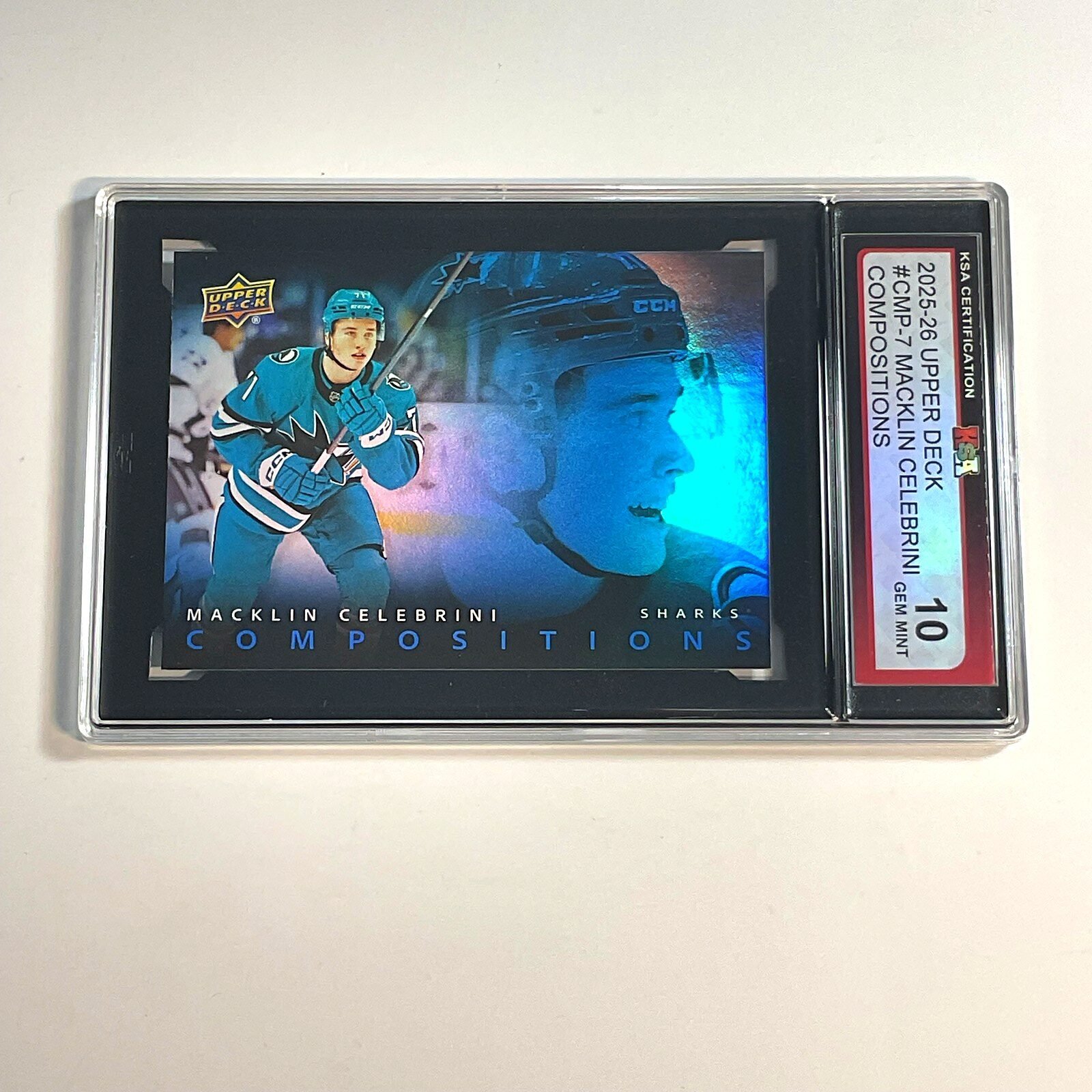 2025-26 Upper Deck Macklin Celebrini #CMP-7 Compositions KSA 10