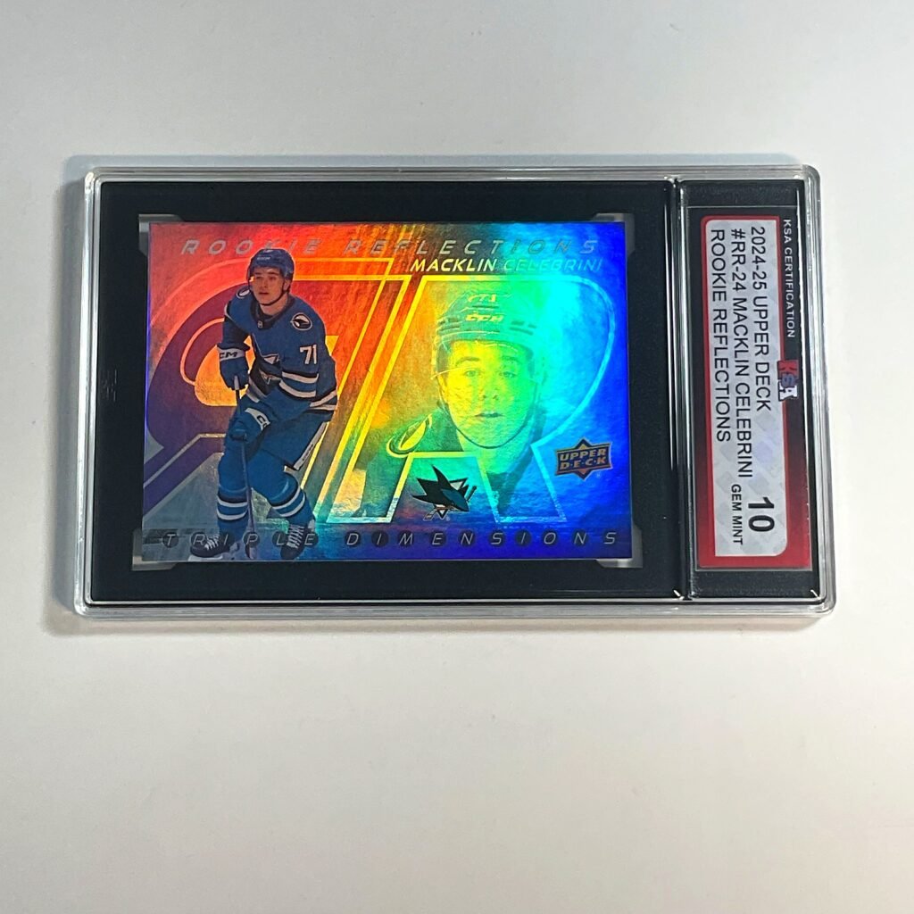 2024-25 Upper Deck Macklin Celebrini #RR-24 Rookie Reflections KSA 10