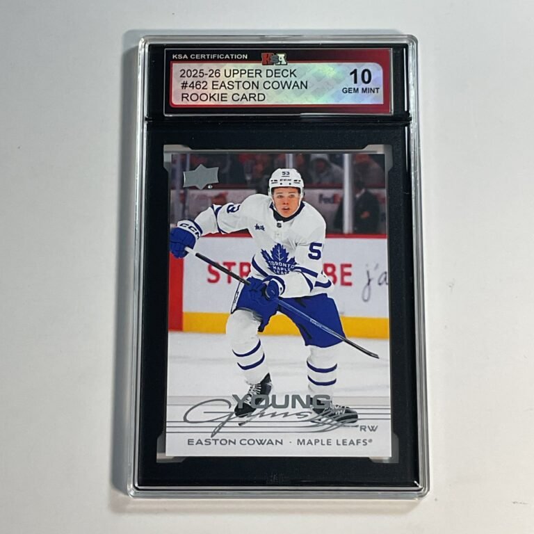 2025-26 Upper Deck Easton Cowan #462 Young Guns Rookie Card KSA 10