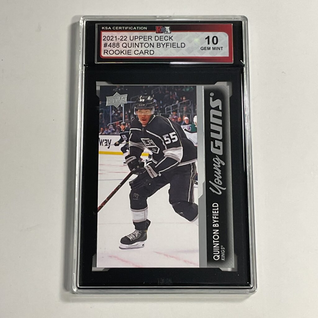 2021-22 Upper Deck Quinton Byfield #488 Young Guns Rookie Card KSA 10