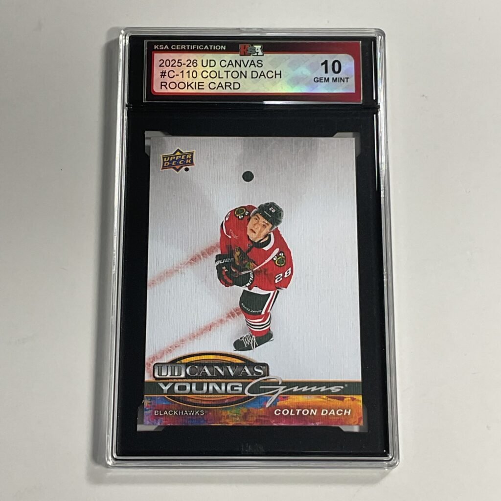 2025-26 UD Canvas Colton Dach #C-110 Young Guns Canvas Rookie KSA 10