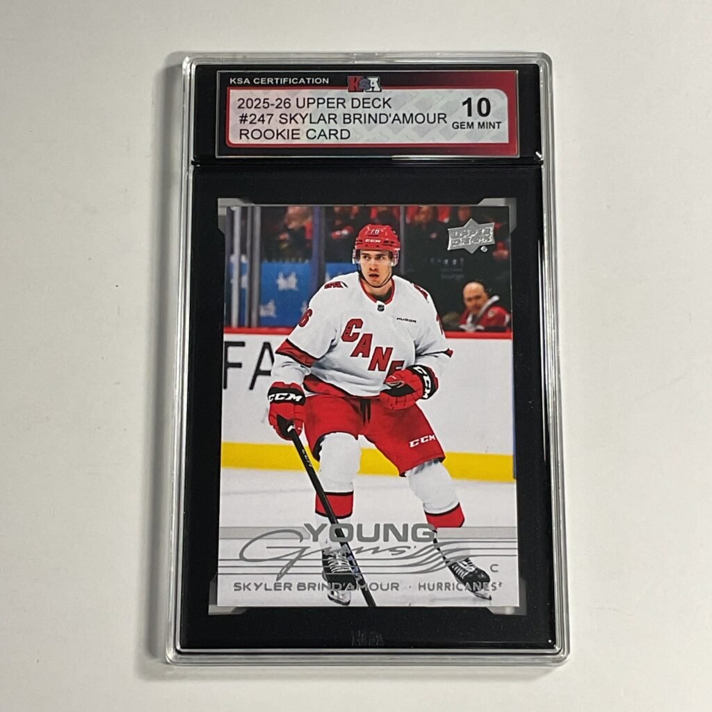 2025-26 Upper Deck Skyler Brind'Amour #247 Young Guns Rookie Card KSA 10