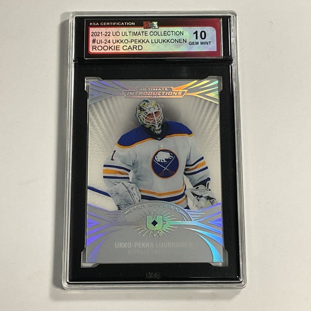 2021-22 UD Ultimate Collection Ukko-Pekka Luukkonen #UI-24 Rookie Card KSA 10