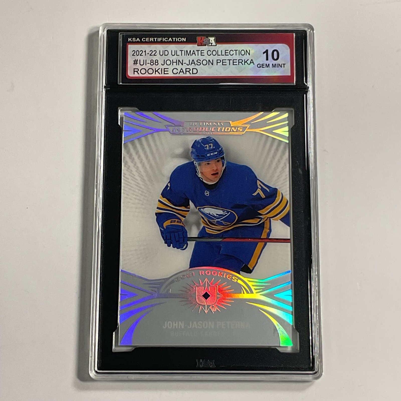 2021-22 UD Ultimate Collection John-Jason Peterka #UI-88 Rookie Card KSA 10