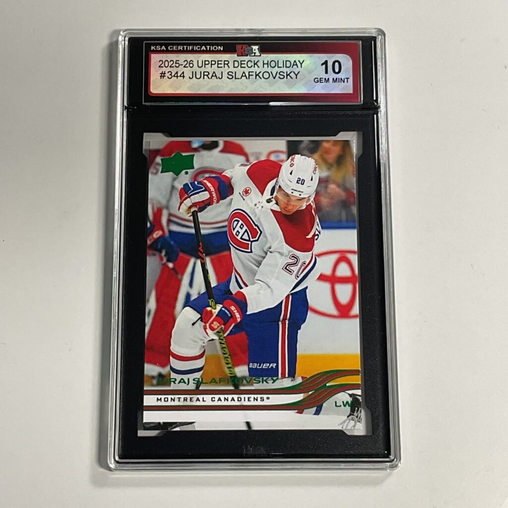 2025-26 Upper Deck Holiday Juraj Slafkovsky #344 KSA 10