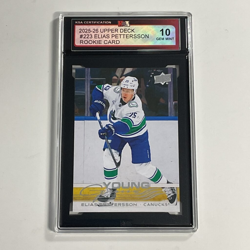 2025-26 Upper Deck Elias Pettersson #223 Young Guns Rookie Card KSA 10