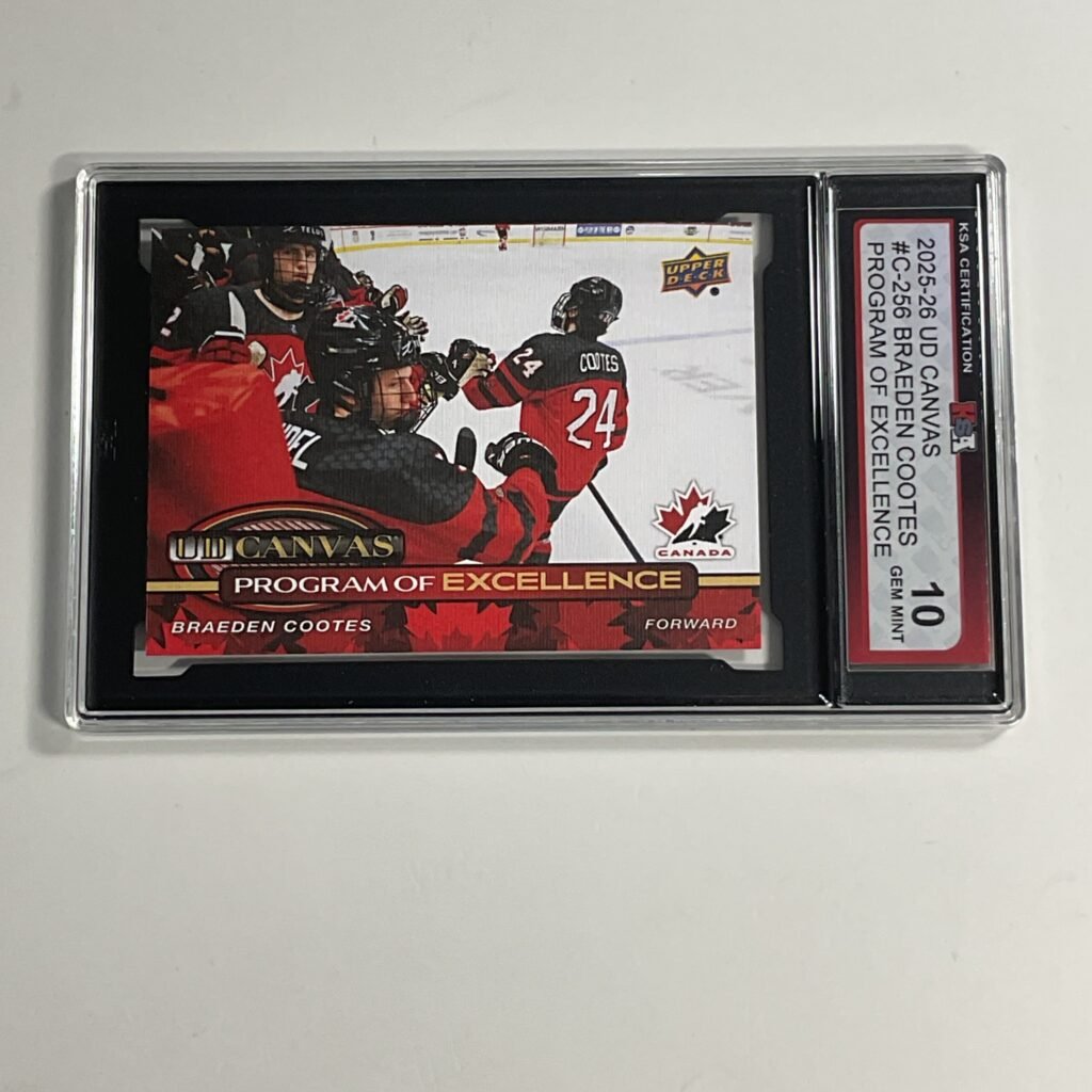 2025-26 UD Canvas Braeden Cootes #C-256 Program of Excellence KSA 10