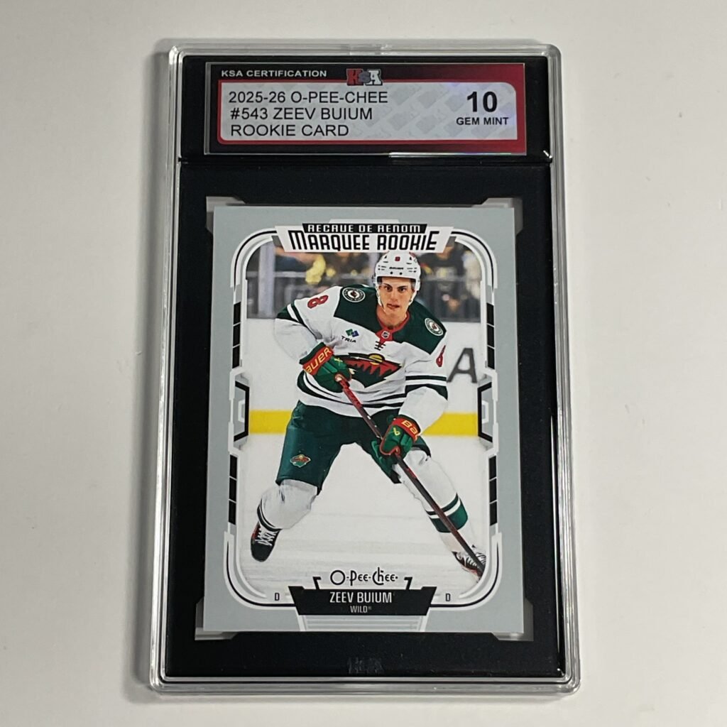 2025-26 O-Pee-Chee Zeev Buium #543 Rookie Card KSA 10
