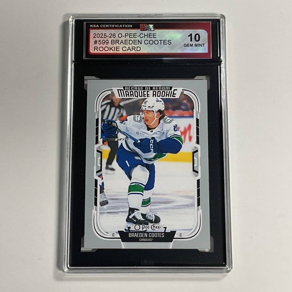 2025-26 O-Pee-Chee Braeden Cootes #599 Rookie Card KSA 10